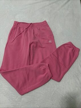 Adidas sweatpants pink